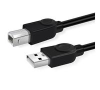 KAL-Câble d'imprimante USB 2.0, cordon d'imprimante scanner haute vitesse de 3 mètres, compatible avec HP, Canon, Lexmark, Epson, Dell, Xerox, Samsung, et plus