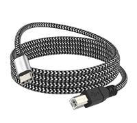 KAL-Câble MIDI USB C vers USB B Câble MIDI de typeC vers USB Nylon tressé2.0 Imprimante Scanner Câble haute vitesse avec connecteur en métal Compatible avec les imprimantes AiO,HP,Canon et plus