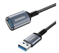 KAL-Câble Rallonge USB 3.0 A Mâle vers Femelle 1M, Câble Prolongateur USB avec Transmission Ultra-rapide 5 Gbit/s pour Lecteur de Carte,Appareil Photo,Disque dur Externe,Impriméra,Clavier.,etc