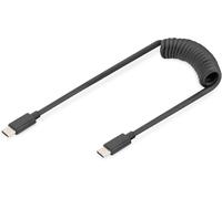 KAL-Câble spirale USB 2.0 USB - C à USB - C - USB 2.0, PD 60W Max ; 1m