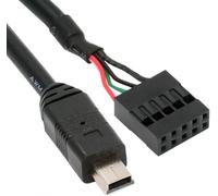 KAL-Câble USB 2.0 pour Carte Mère 9/10 Broches vers Mini USB 5 Broches 50 cm - pour Mini Moniteur, Capteur de Caméra