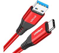 Kal-Câble Usb A Vers Usb C 10 Gbit/S \U2013 [1.8 M, Rouge], Usb 3.2 Gen 2 Câble De Transfert De Données Super Rapide, Ipad Pro, Xbox