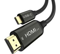 KAL-Câble Usb C Vers Hdmi 2.0 2 M \U2013 Thunderbolt 4/3 Vers Hdmi 4K, Pour Macbook Pro/Air, Ipad Pro, Imac, Xps 17, Bureau À Domicile, Lecteur De Jeux