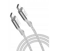 KAL-Câble Usb C Vers Usb C Cable 2M 60W Usbc Charge Rapide Chargeur Type C Pour Iphone 16/15, Samsung S24/S23/S22/S21