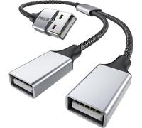 KAL-Câble Usb Répartiteur, Câble Y Répartiteur Double Usb 2.0, Adaptateur 1 Mâle Vers 2 Femelle Extension Charge Données Hub Doubleur Pour Câble De Charge, Disque Flash, Souris