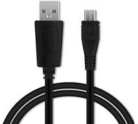 Kal-Câble Usb Transfert De Données Et Charge De 1m Compatible Avec Motorola Moto X, X Play / G6 Play, G5, G4, G3, G2, G / E4, E3, E2 / C, C Plus/Razr Micro Usb Vers Usb A 2.0 1a Noir Fil En Pvc