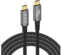 KAL-Câble USB4, avec câble Thunderbolt 4, 240 W, câble de charge 40 Gbps, câble de données 8K @ 60 Hz 4K120 Hz HDR, PD3.1, USB C vers USB C, pour hub, Dock MacBook, M1 M2, M3, Mac Studio SSD, ordinat