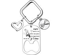 Kal-Cadeau Papy,Cadeaux Papy Porte-Clés,Cadeau Papy Porte-Clés,Cadeau D'anniversaire Pour Papy Porte-Clés Papy J'ai Essayé De Te Trouver Le Meilleur Des Cadeauxmais Hélas Tu M'as Déjà