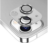 Kal-Caméra Arrière Protecteur Compatible Avec Iphone 14/14 Plus, Verre Trempé Alliage D'aluminium Caméra Lentille Coque, 9h Hd Protection Écran Camera Pour Iphone 14/Iphone 14 Plus - Argent