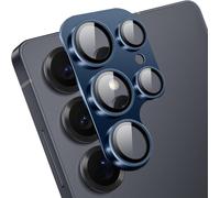 Kal-Caméra Arrière Protecteur Compatible Avec Samsung Galaxy S25 Ultra, Alliage D'aluminium Caméra Lentille Coque Hd Verre Trempé Protection Caméra Lentille Pour Samsung Galaxy S25 Ultra - Bleu