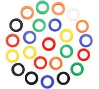 KAL-Cap Clé Colorées,32 Pack Clés Top Demi-Tours Couvre-Clés Pour Identifier Clé Couverture Pour Claviers Hôtel Bureau À Domicile Caoutchouc