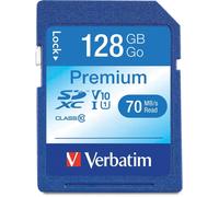 KAL-Carte Mémoire Sdxc U1 Premium - 128 Go - Carte Sd Pour L'Enregistrement De Vidéos En Full Hd - Carte Avec Protection D'Écriture Intégrée - Noire - Pour Appareil Photo, Pc & Autres