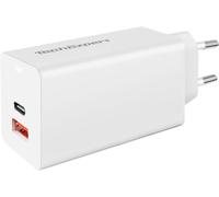 KAL-Chargeur USB Type C + USB A 65 Watts Power Delivery Blanc