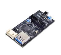 KAL-Chenyang USB 3.0 19/20 Pin vers USB 3.0 19/20 Pin et USB 3.1 Type E multiplicateur de Port PCBA avec câble d'alimentation SATA