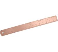 Kal-Ciseaux En Or Rose Règle En Or Rose Règle Droite En Cuivre Épaissi En Cuivre De 12 Pouces 0 150 Mm Accessoire De Dessin En Règle En Cuivre (Longueur 15 Cm, Épaisseur 1,5 Mm)