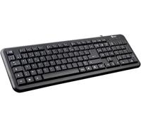 KAL-Clavier Azerty Filaire, Interface Usb, Pattes Réglables, 108 Touches, Noir