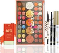 Kal-Coffret Maquillage Femme Makeup Kit Avec Palette De Fard À Paupières Yeux Maquillage Cosmetics Palettes De Maquillage Professional Pinceaux De Maquillage Crayon À Sourcils Mascara
