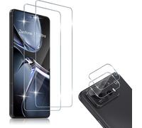 Kal-Compatible Avec Asus Zenfone 12 Ultra 2 Pièces Verre Trempé + 2 Pièces Caméra Arrière Protecteur, 9h Dureté Hd Sans Bulles Anti-Huile Protection Décran + Caméra Arrière Protecteur
