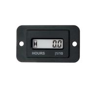 KAL-Compteur Horaire Numérique Lcd Réinitialisable,Dc 4,5-90V,Adapté À La Tondeuse À Gazon,Au Moteur Diesel Du Tracteur, À La Chaudière,Au Générateur Et Au Compresseur D'Air(Hm010-1-Dc)