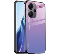 KAL-Coque Adapté Pour Redmi Note 13 Pro+ / Redmi Note 13 Proplus (6.67"" Inches), Coque Arrière En Verre Dégradé Anti-Chute Et Anti-Rayures Étui De Téléphone Portable - Rose Mauve