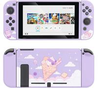 Kal-Coque De Protection Pour Nintendo Switch, En Tpu Souple, Mince, Compatible Avec Console Nintendo Switch Et Joy Con (Ice Cream Cat) [Jeu Vidéo]