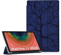 Kal-Coque Ipad Pro 11 2021/2020/2018,Housse Pour 1/2/3 Génération Tablette Flip Protection Cover Avec Fonction Sommeil/Réveil Automatique Etui Pour Ipad Pro 11 Pouces,Bleu Marine