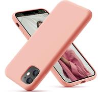 Kal-Coque Iphone 11, Coque En Liquide Silicone Conçue Pour Iphone 11, Étui De Protection Antichoc Ultra Mince Avec Doublure Douce En Microfibre Anti-Rayures, 6.1 Pouces, Pamplemousse