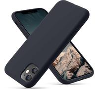 Kal-Coque Iphone 11, Coque En Liquide Silicone Conçue Pour Iphone 11, Étui De Protection Antichoc Ultra Mince Avec Doublure Douce En Microfibre Anti-Rayures, 6.1 Pouces, Noir