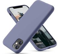 Kal-Coque Iphone 11, Coque En Liquide Silicone Conçue Pour Iphone 11, Étui De Protection Antichoc Ultra Mince Avec Doublure Douce En Microfibre Anti-Rayures, 6.1 Pouces, Gris Lavande