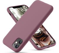 Kal-Coque Iphone 11, Coque En Liquide Silicone Conçue Pour Iphone 11, Étui De Protection Antichoc Ultra Mince Avec Doublure Douce En Microfibre Anti-Rayures, 6.1 Pouces, Pourpre De Raisin