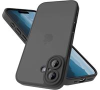 Kal-Coque Mate Pour Iphone 16 (6,1 Pouces), Protection Antichoc Militaire, Dos Mat Anti-Traces De Doigts, Protection Renforcée De L'appareil Photo (Noir)