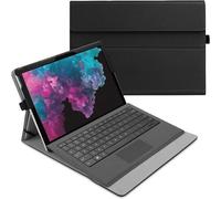 KAL-Coque Pour 12.3\U201D Microsoft Surface Pro 7+/7/6/5/4/3 -Coque Multi Angles Etui De Protection Couverture Pochette Cover, Noir
