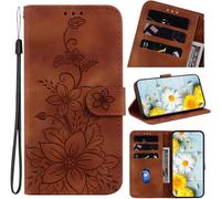 Kal-Coque Pour Google Pixel 9a 5g 2025 6.3 Pouces Housse En Cuir Avec Porte-Cartes Téléphone Portable Avec Support Etui À Rabat Magnétique Pour Google Pixel 9a - Marron Lys