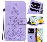 Kal-Coque Pour Google Pixel 9a 5g 2025 6.3 Pouces Housse En Cuir Avec Porte-Cartes Téléphone Portable Avec Support Etui À Rabat Magnétique Pour Google Pixel 9a - Violet Lys