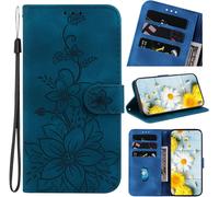 KAL-Coque Pour Google Pixel 9A 5G 2025 6.3 Pouces Housse En Cuir Avec Porte-Cartes Téléphone Portable Avec Support Etui À Rabat Magnétique Pour Google Pixel 9A - Bleu Lys