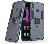 Kal-Coque Pour Honor 8x, Double Couche Renforcée Défense Antichoc Armure Housse Etui Avec 360 Rotation Bague Support Pour Huawei Honor 8x. Hb Blue