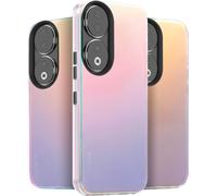 Kal-Coque Pour Honor 90 5g, Translucide Mat Changement De Couleur Etui [Unique Et Jolie], Housse Avec Glitter Hard Pc Arrière Et Silicone Bumper Antichoc, Irisé