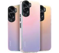 Kal-Coque Pour Honor 90 Lite 5g, Translucide Mat Changement De Couleur Etui [Unique Et Jolie], Housse Avec Glitter Hard Pc Arrière Et Silicone Bumper Antichoc, Irisé