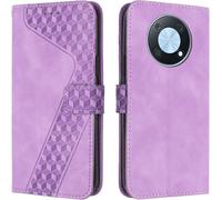 KAL-Coque Pour Huawei Nova Y90, Etui Protection Housse Premium En Cuir Pu Portefeuille Étui Téléphone [Fermoir Magnétique] [Fentes Pour Cartes] Flip Case Pour Huawei Nova Y90¿Pourpre