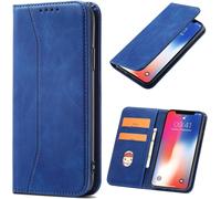 Kal-Coque Pour Huawei Y5 2018, Pu Cuir Portefeuille Housse Magnétique Flip Pochette Étui À Rabat Case Avec Antichoc Tpu Housse [Emplacements Cartes] [Fonction Support] (Bleu)