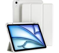 Kal-Coque Pour Ipad Air 11 Pouces M3/M2 (2025/2024), Ipad Air 5e/4e 10,9 Pouces Avec Porte-Stylet, Étui Tablette Avec Dos En Tpu Souple, Soporta Pencil Pro/Usb-C, Gris Stellaire