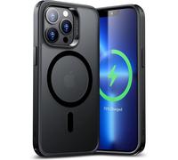 Kal-Coque Pour Iphone 13 Pro Max, Compatible Avec Magsafe, Hybrid Magnétique Case Pour Iphone 13 Pro Max Avec Halolock, Protection Antichoc Militaire, Housse Anti-Rayures, Noir Givré