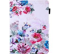 Kal-Coque Pour Nouvel Ipad 10.2 2019, Cuir Senior Affaires Folding Folio Coque Housse Avec Réveil/Sommeil Automatique, Angles De Vision Multiples Pour Ipad 10.2 7ème Génération-Rose