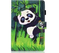 Kal-Coque Pour Nouvel Ipad 10.2 2019, Cuir Senior Affaires Folding Folio Coque Housse Avec Réveil/Sommeil Automatique, Angles De Vision Multiples Pour Ipad 10.2 7ème Génération-Panda