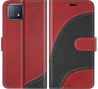 KAL-Coque Pour Oppo A72 5G / Oppo A73 5G / Oppo A92S / Oppo Reno 4Z, Portefeuille Etui En Cuir Pu, Magnétique Protection Housse Coque Pour Oppo A72 5G / Oppo A73 5G / Oppo A92S, Rouge
