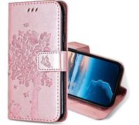 KAL-Coque Pour Realme 9 4G / Realme 9 Pro+ 5G, Etui Protection Housse Premium En Cuir Pu, Antichoc Étui À Rabat Portefeuille Flip Case Pour Realme 9 4G / 9 Pro Plus 5G (Or Rose)