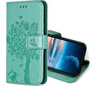 Kal-Coque Pour Realme 9 4g / Realme 9 Pro+ 5g, Etui Protection Housse Premium En Cuir Pu, Antichoc Étui À Rabat Portefeuille Flip Case Pour Realme 9 4g / 9 Pro Plus 5g (Vert)