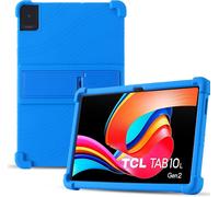 Kal-Coque Pour Tcl Tab10l Gen2, Étui De Protection En Silicone Antichoc Avec Coins Renforcés, Fonction Support Souple Silicone Bumper Housse - Bleu
