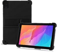 Kal-Coque Pour Tcl Tab10l Gen2, Étui De Protection En Silicone Antichoc Avec Coins Renforcés, Fonction Support Souple Silicone Bumper Housse - Noir