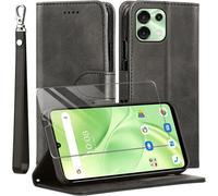 Kal-Coque Pour Umidigi G9 5g/G9c/G9t/G9a,Avec Verre Trempé Protection Écran ,Antichoc Tpu Housse En Cuir Pu Portefeuille Etui [Béquille] [Fentes Pour Cartes],Flip Case Pour Umidigi G9 5g/G9c/G9t/G9a-